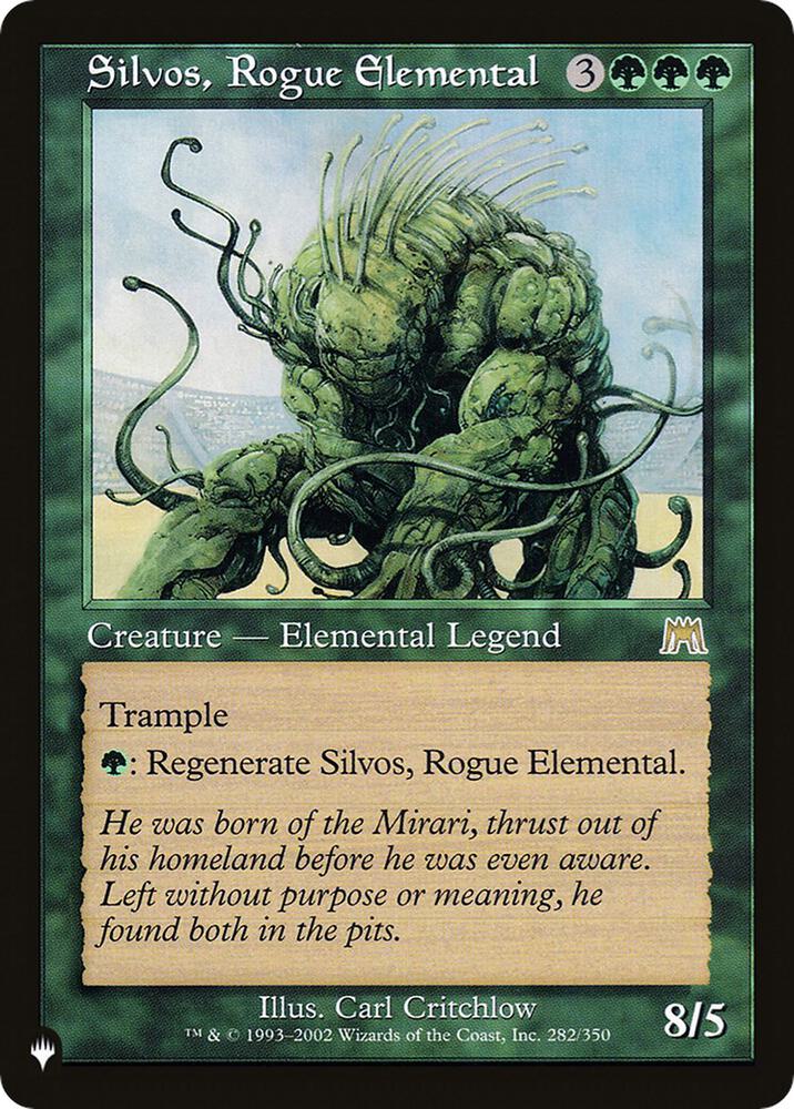 Silvos, Rogue Elemental 282/350 card from The List Reprints