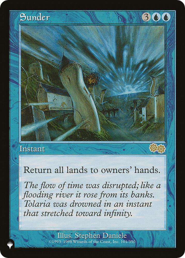Sunder 101/350 card from The List Reprints
