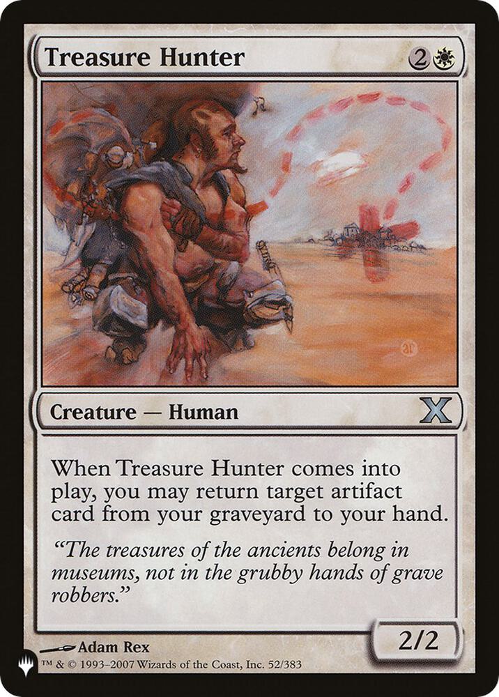 Treasure Hunter 52/383 card from The List Reprints