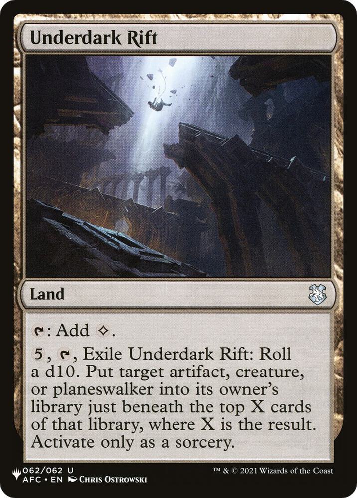 Underdark Rift 062/062 card from The List Reprints