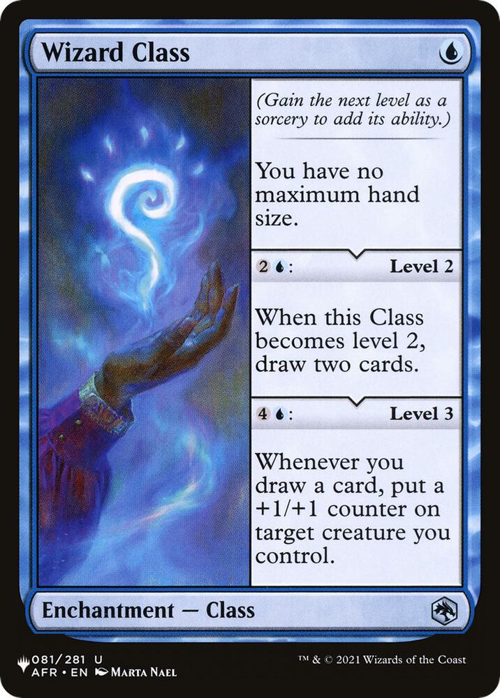 Wizard Class 081/281 card from The List Reprints