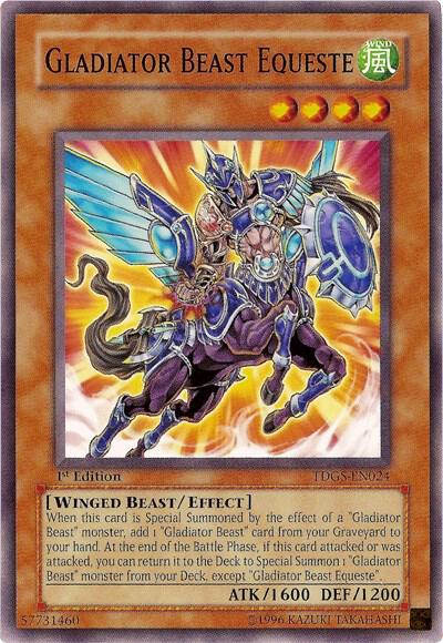 Gladiator Beast Equeste TDGS-EN024 card from The Duelist Genesis