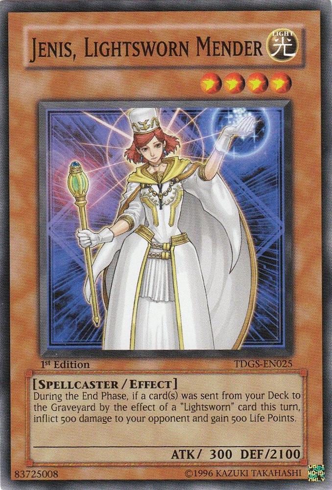 Jenis, Lightsworn Mender TDGS-EN025 card from The Duelist Genesis