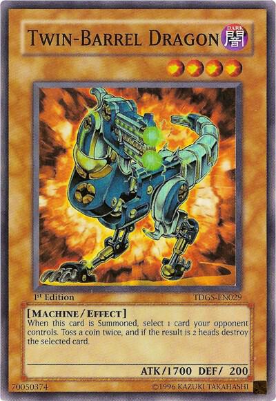 Twin-Barrel Dragon TDGS-EN029 card from The Duelist Genesis