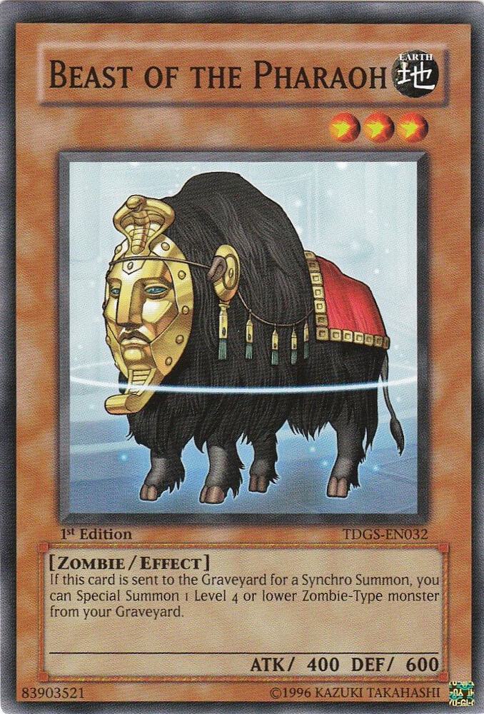 Beast of the Pharaoh TDGS-EN032 card from The Duelist Genesis