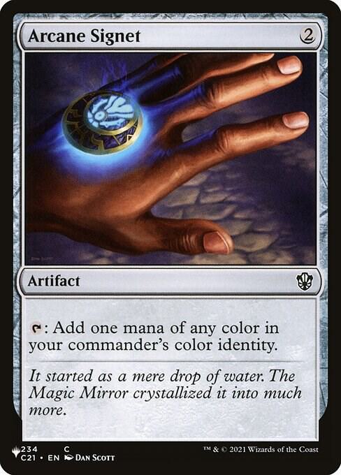 Arcane Signet (C21) 234 card from The List Reprints