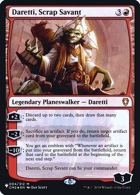 Daretti, Scrap Savant (CM2) 4 card from The List Reprints