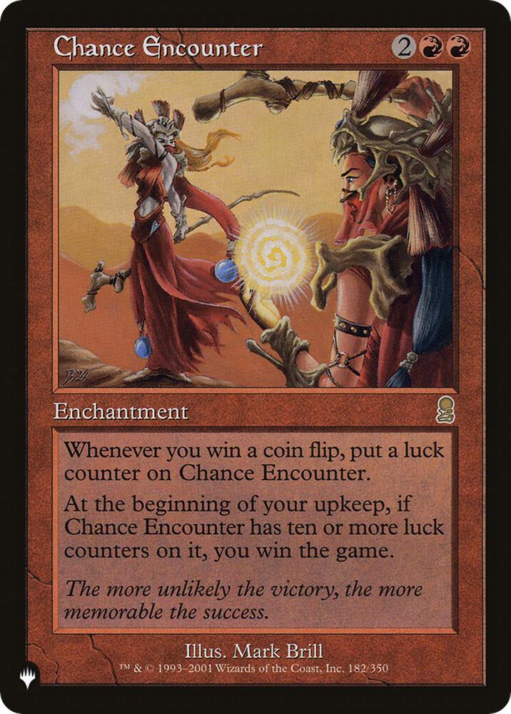 Chance Encounter 182 card from The List Reprints