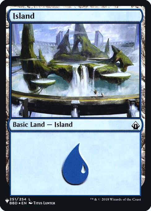 Island (BBD) 251 card from The List Reprints