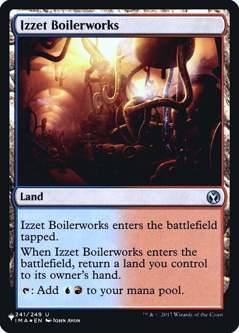 Izzet Boilerworks (IMA) 241 card from The List Reprints