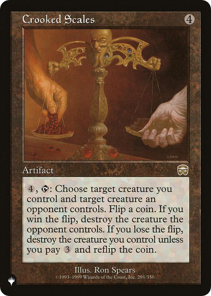Crooked Scales 291 card from The List Reprints