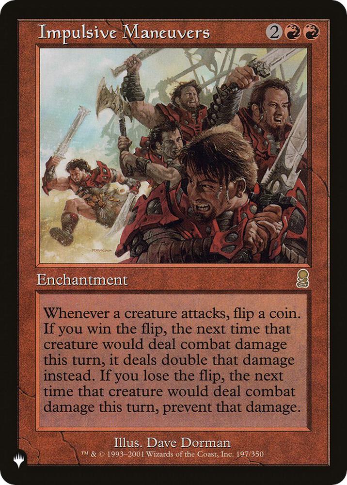 Impulsive Maneuvers 197 card from The List Reprints