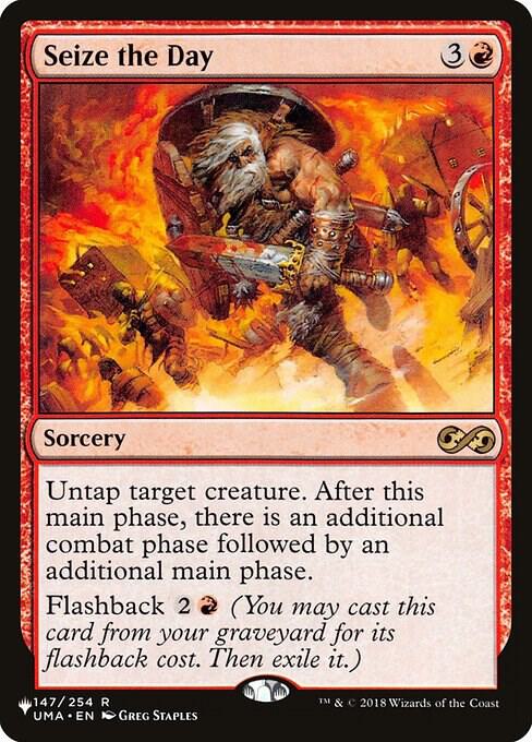 Seize the Day 147 card from The List Reprints