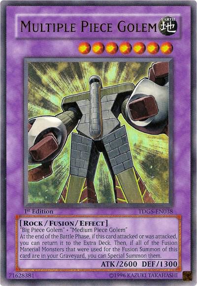 Multiple Piece Golem TDGS-EN038 card from The Duelist Genesis