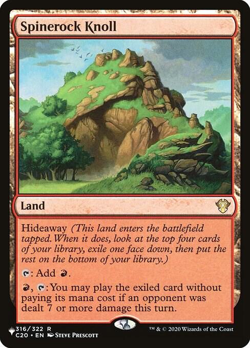 Spinerock Knoll (C20) 316 card from The List Reprints