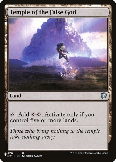 Temple of the False God (C21) 326 card from The List Reprints