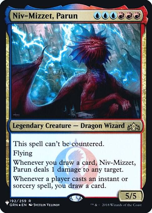 Niv-Mizzet, Parun 192 card from The List Reprints