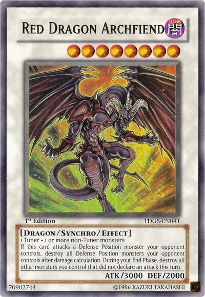 Red Dragon Archfiend TDGS-EN041 card from The Duelist Genesis
