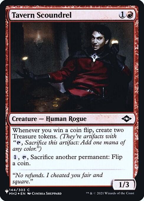 Tavern Scoundrel 144 card from The List Reprints