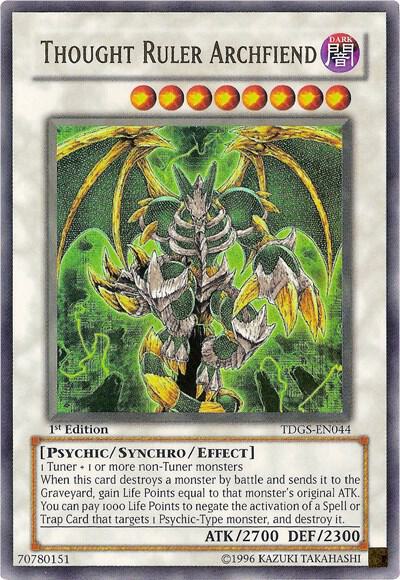 Thought Ruler Archfiend TDGS-EN044 card from The Duelist Genesis
