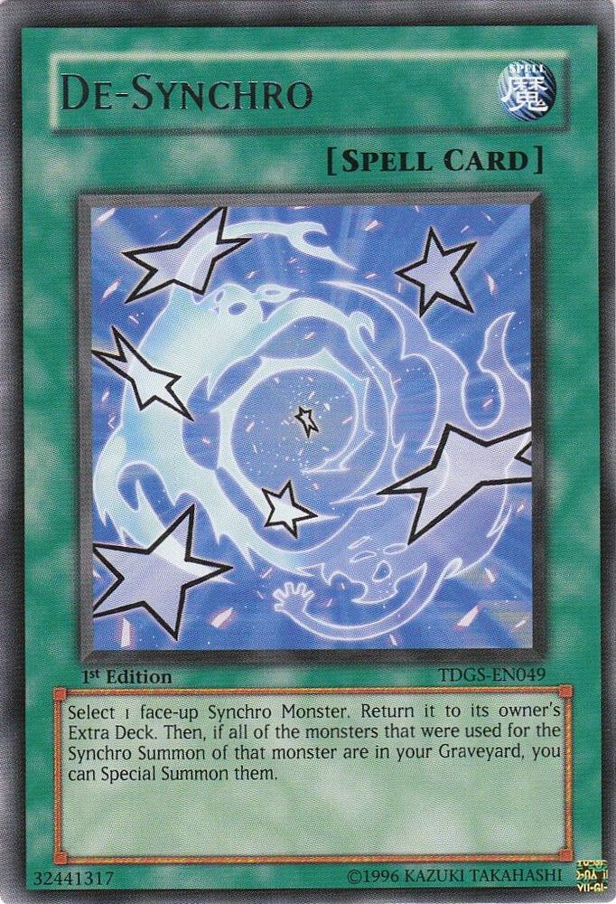 De-Synchro TDGS-EN049 card from The Duelist Genesis
