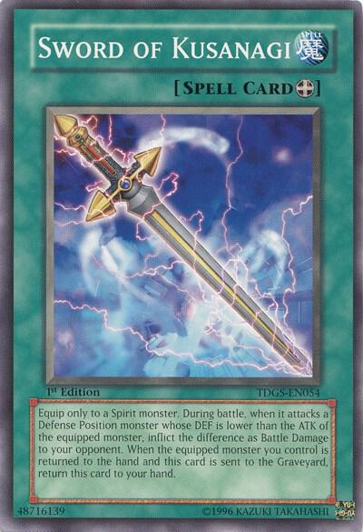 Sword of Kusanagi TDGS-EN054 card from The Duelist Genesis
