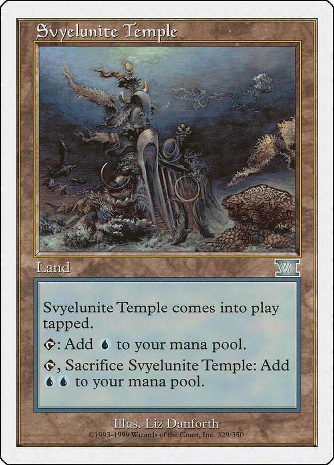 Svyelunite Temple 329 card from Classic Sixth Edition