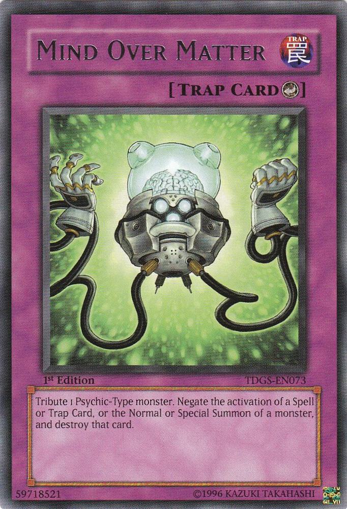 Mind Over Matter TDGS-EN073 card from The Duelist Genesis