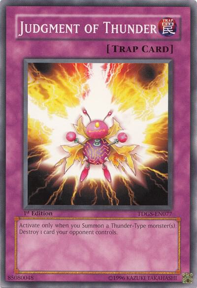 Judgment of Thunder TDGS-EN077 card from The Duelist Genesis