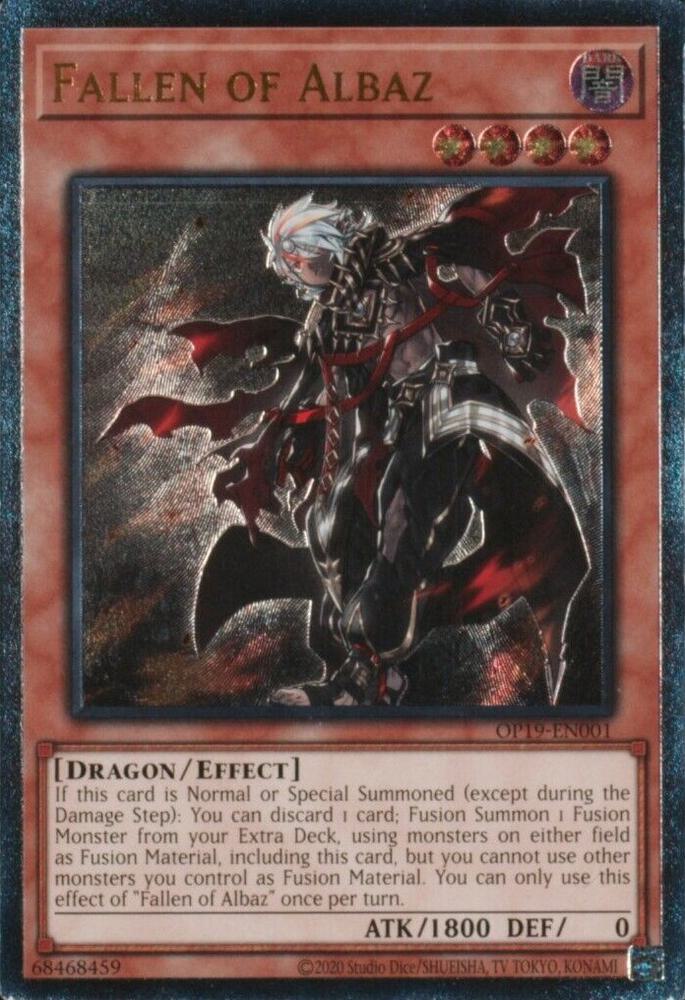 Fallen of Albaz (UTR) OP19-EN001 card from OTS Tournament Pack 19