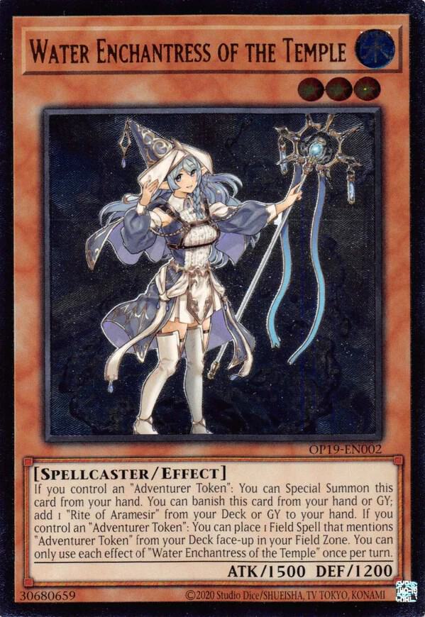 Water Enchantress of the Temple (UTR) OP19-EN002 card from OTS Tournament Pack 19