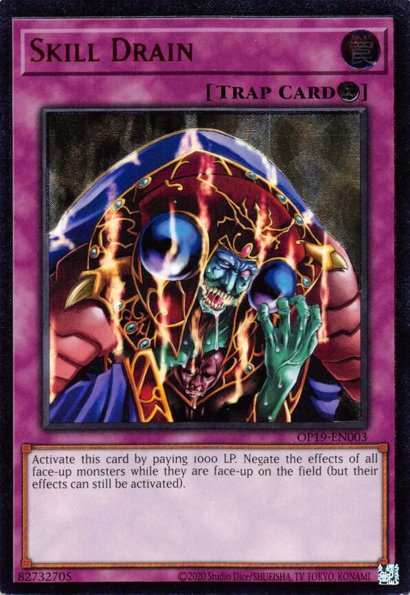 Skill Drain (UTR) OP19-EN003 card from OTS Tournament Pack 19
