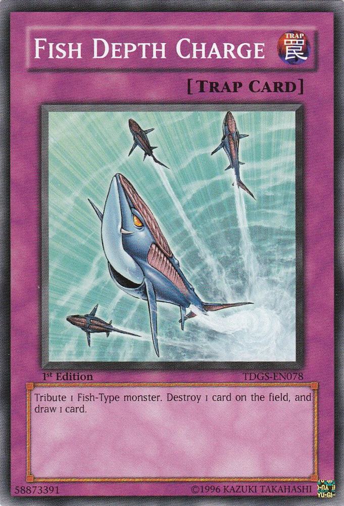 Fish Depth Charge TDGS-EN078 card from The Duelist Genesis