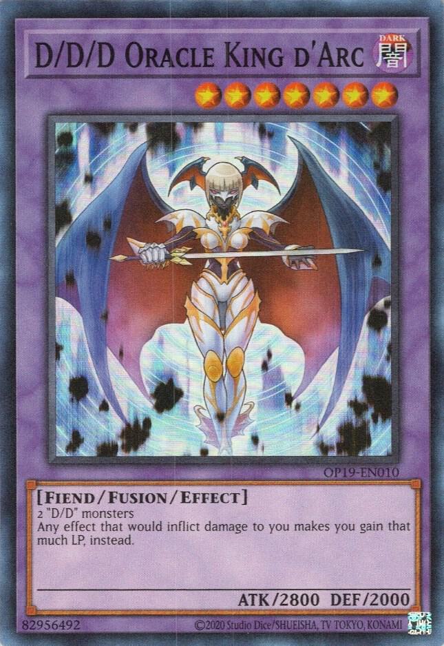 D/D/D Oracle King d'Arc OP19-EN010 card from OTS Tournament Pack 19
