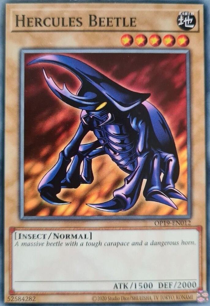 Hercules Beetle OP19-EN012 card from OTS Tournament Pack 19