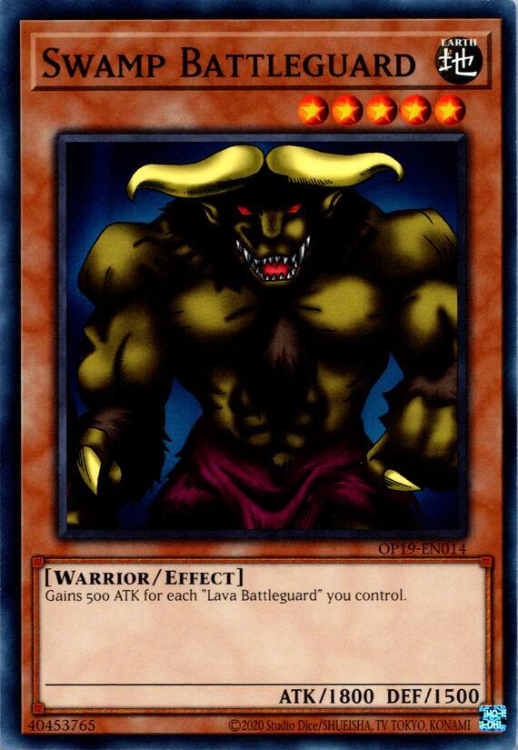 Swamp Battleguard OP19-EN014 card from OTS Tournament Pack 19