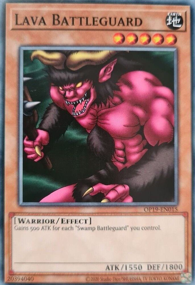 Lava Battleguard OP19-EN015 card from OTS Tournament Pack 19
