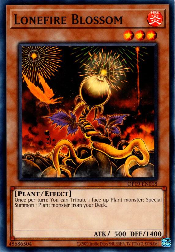 Lonefire Blossom OP19-EN018 card from OTS Tournament Pack 19