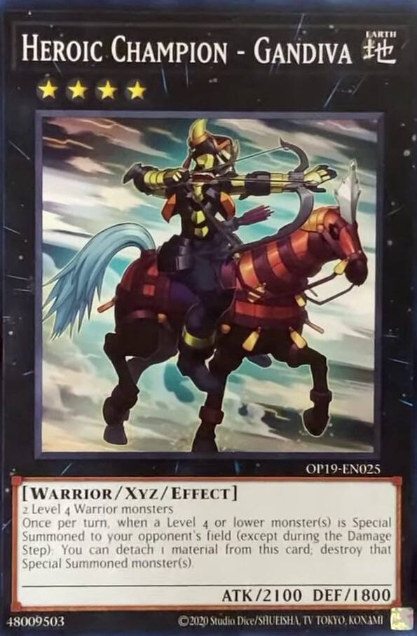 Heroic Champion - Gandiva OP19-EN025 card from OTS Tournament Pack 19
