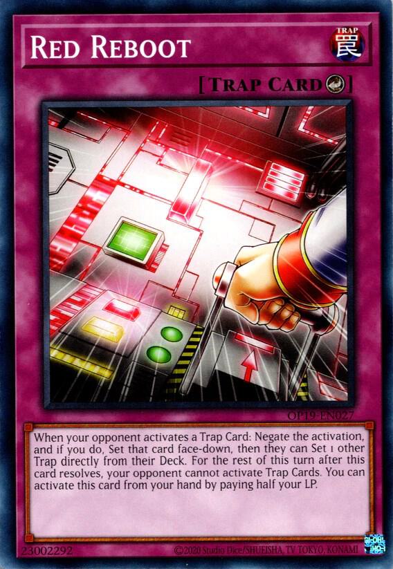 Red Reboot OP19-EN027 card from OTS Tournament Pack 19