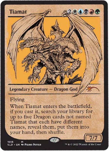 Tiamat (Showcase) 1017 card from Secret Lair Drop Series