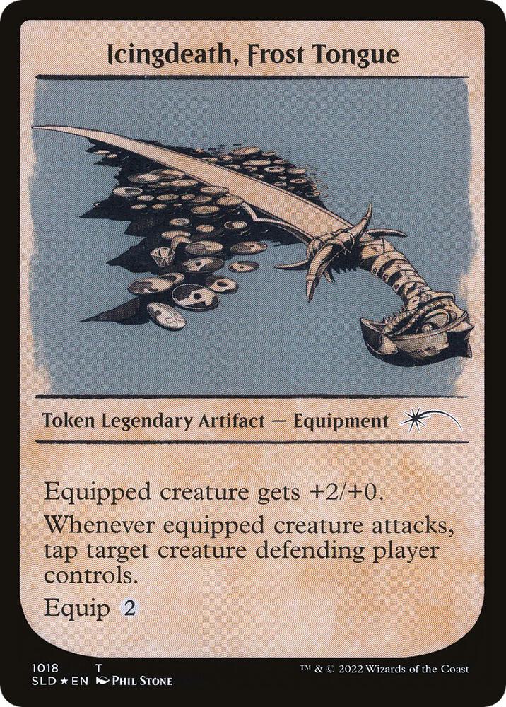 Icingdeath, Frost Tongue Token (Showcase) 1018 card from Secret Lair Drop Series