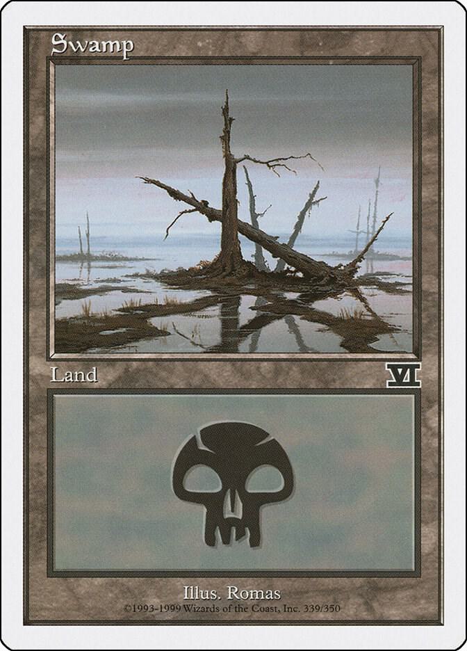 Swamp 339 card from Classic Sixth Edition