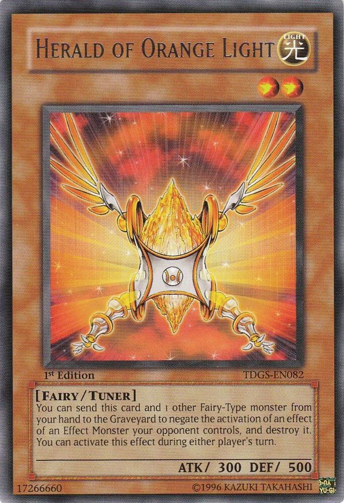 Herald of Orange Light TDGS-EN082 card from The Duelist Genesis