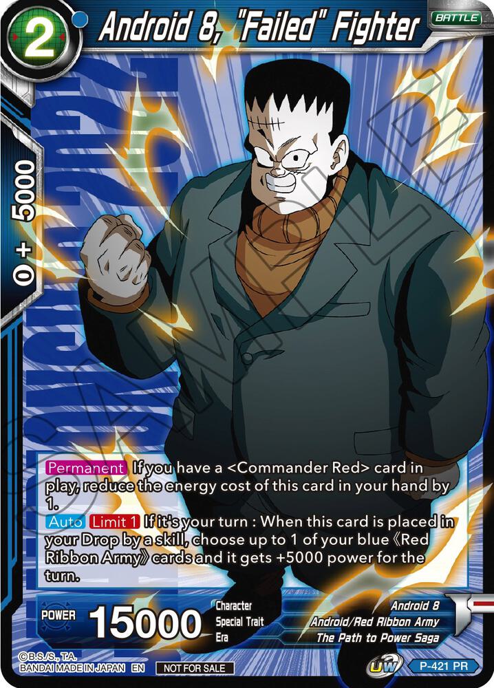 Android 8, "Failed" Fighter (Championship Pack 2022 Vol.2) P-421 card from Promotion Cards