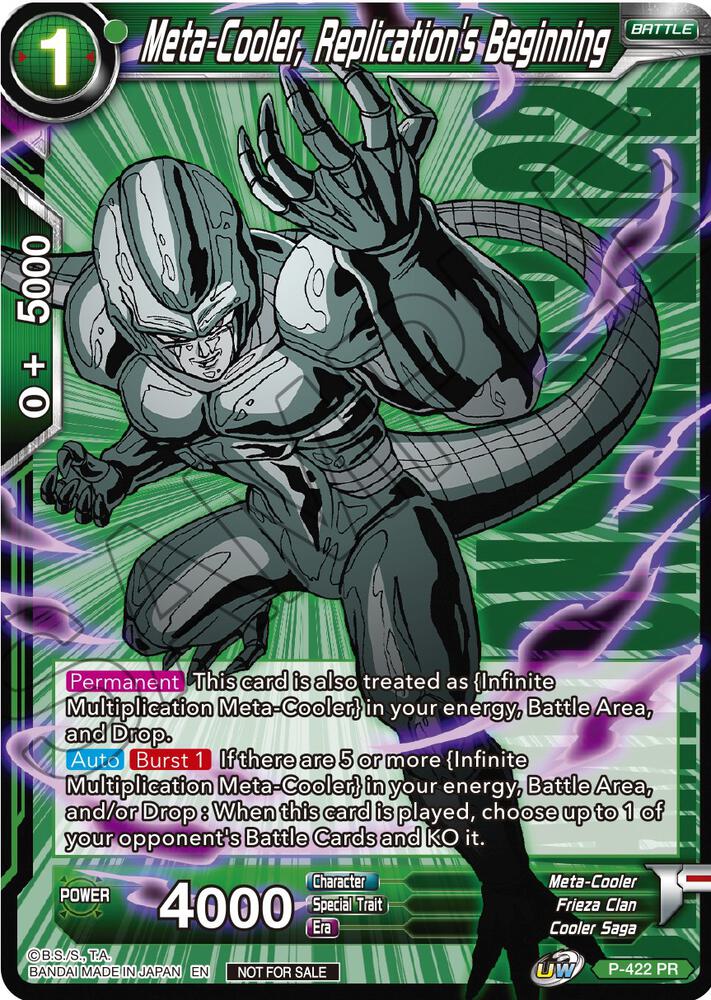 Meta-Cooler, Replication's Beginning (Championship Pack 2022 Vol.2) P-422 card from Promotion Cards