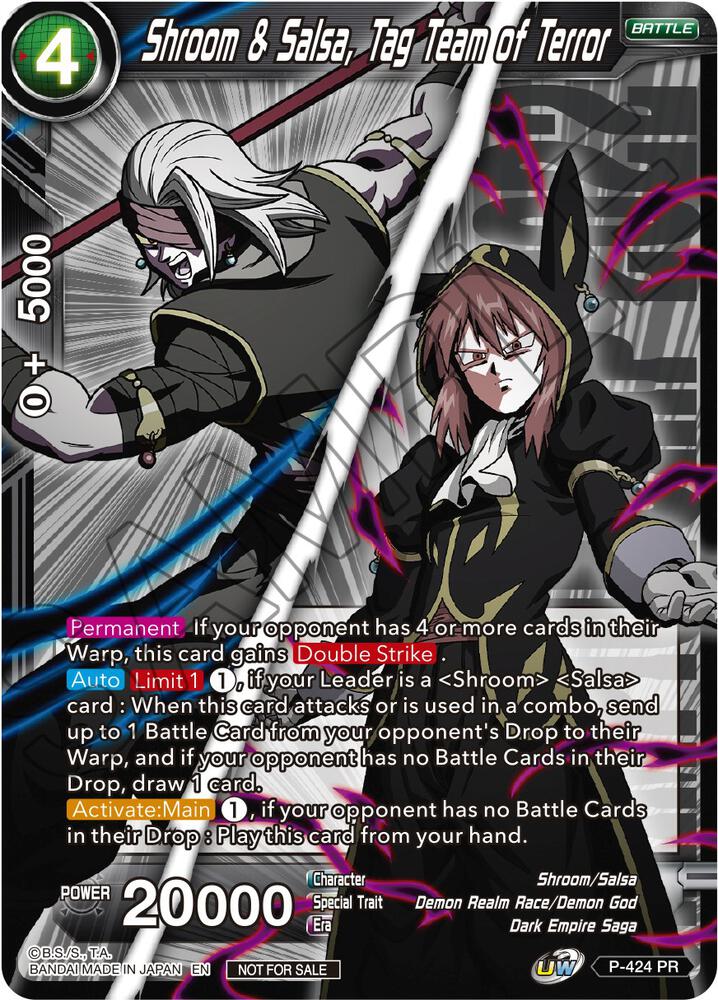 Shroom & Salsa, Tag Team of Terror (Championship Pack 2022 Vol.2) P-424 card from Promotion Cards