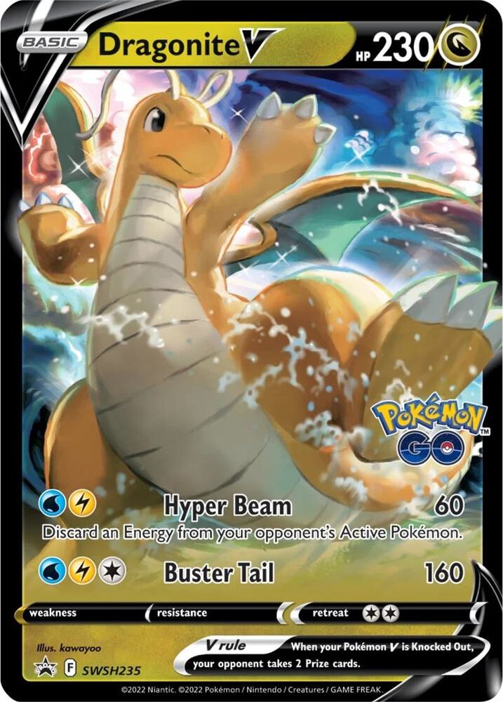 Dragonite V SWSH235 card from SWSH: Sword & Shield Promo Cards