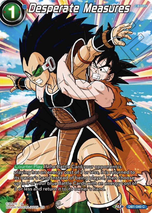 Desperate Measures DB1-040 card from Theme Selection: History of Son Goku