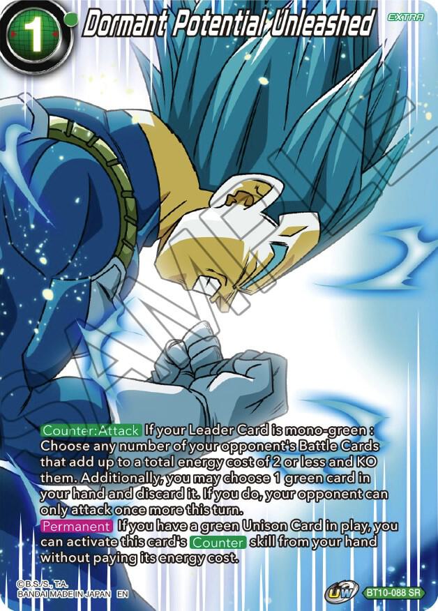 Dormant Potential Unleashed BT10-088 card from Theme Selection: History of Vegeta